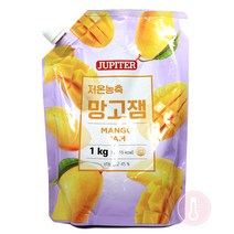 푸드올마켓_ 쥬피터 저온농축 망고잼 1kg-파우치, 단품, 단품