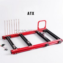 ATX PC 테스트 벤치 알루미늄 합금 컴퓨터 케이스 수냉 오픈 프레임 오버클럭 에어 HTPC 지원 그래픽 카드, 한개옵션1, 02 빨간