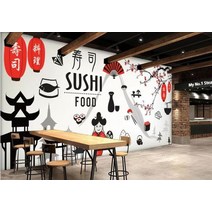 인테리어 리빙 벽화 사진 장식 실내장식 벽 beibehang wallpaper for wall in rolls 사용자 정의 벽 스티커 스시 요리 3d 사진 벽지 papier, 14768899, 1제곱미터