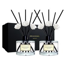 시즈넬 블랙라벨 선물세트 디퓨저 미니로즈 200ml x 2세트, 애플파이향