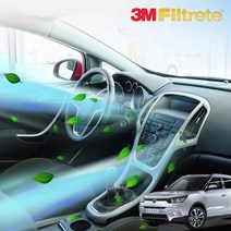 3M 쌍용 티볼리 차량전용 PM2.5 초미세먼지 파티클 에어컨 히터 필터 에어컨필터, 쌍용 티볼리 에어컨필터_CM-80