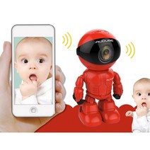 홈캠 무선cctv무선 로봇 WIFI 1080P 카메라 IP P2P CCTV 캠 베이비 모니터 감시 HD H.264 IR 나이트 비전, 한개옵션0