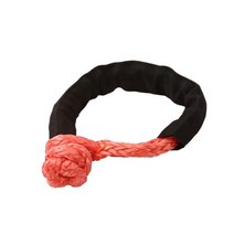 자동차 견인고리 합성 오프로드 트레일러 밧줄 1/2inch x 22 인치 소프트 걸쇠 38000 파운드 자동차 ATV 복, 05 1 Pack Orange