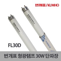 금호전기 형광램프 FL30D 램프 주광색 4개묶음(29405), 29405_형광램프 FL30D_주광색_4개묶음
