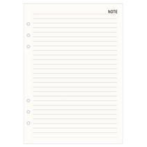 시스템 다이어리 내지 유선노트 A5 B6 CEO 리필 속지, 양지사유선노트(A5/30매)