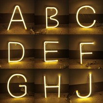 네온 등 간판 감성 조명 LED led 오픈 open 로맨틱 편지 빛 장식 사인 광고 로고 파티 웨딩 침실 홈 A-Z 1-9 야간, [22] V, [01] warm white