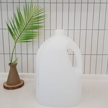 HDPE 세제소분용기 2.5리터 4리터 반투명 용기 일반캡 청소 소독 약품 세제 식품 락스, 4리터 반투명 세제용기 일반캡