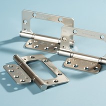 현대정밀 경첩 방문 가정집문 이지경첩 나비경첩 3P 경첩세트, 실버