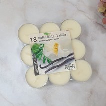 뮐러 18pc 바닐라 4시간 (도매콜) 티라이트, 상세페이지 참조