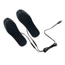 발 붙이는핫팩 온열 USB 발난로 운동화 안전화 털깔창 1 쌍 usb 가열 신발 안창 피트 양말 패드 매트 여성 남성 전기 난방 안창 빨 따뜻한 열 안창 cuttable 크기, s 35  40 USB