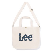 (즉시출고)LEE 빅 트위치 투웨이 에코백 아이보리, FREE