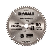 디월트 원형톱날 7인치 60팁 DWA30001, 1개