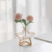 소비르 철제 꽃병 인테리어소 소품 조화 화병, 13_별+국화