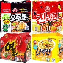 오뚜기 라면 실쏙팩 오진열스 1박스(오동통4+진매5+열라면5+스낵면5), 16세트