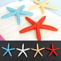 인조 불가사리 모형 스타피쉬 12.5cm 4색 택1 여름소품 바다 바닷가 연출소품 해양 생물 모형, 연오렌지