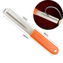 휴대용 야외 더블 그루브 낚시 후크 연마 숫돌 그라인딩 도구 물고기 액세서리, Orange, CHINA