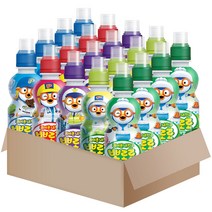 [메리박스] 어린이세트 뽀로로 음료x20개 5가지맛 {밀크4개+딸기4개+블루베리4개+샤인머스캣4개+사과4개}, 1세트, 235ml
