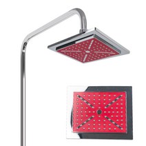 사각 해바라기 샤워 헤드 수전 샤워기 수도꼭지 욕실 교체 B-589, 해바라기대헤드 사각_블랙