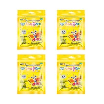 아모스 탱탱 아이클레이 파우치 2500 (4개입), 50g, 노랑
