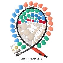 자동차광택기 폴리셔 폴리싱 광택 패드 유막제거 SPTA 미니 머신 자동차 디테일링 폴리 셔 익스텐션 툴 키트 Rotray Polisher 용 플렉시블 샤프트 버프 휠, 16.78Polishing Tool M16 - 2set