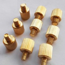 M3 M4 M5 M6 황동 핸드 트위스트 널링 나사 볼트 장식 나사, 06 M4x10 5Pcs