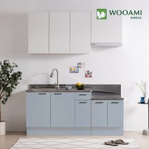 우아미가구 싱크대 600~1200 스텐 개수대 11colors 완제품, 600, 화이트