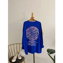 허니제이 / 아메리칸 박스핏 뒷나염 긴팔 티셔츠(3colors)