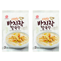 탱글탱글 쫄깃한 면발! 본고장 시원한 바지락칼국수, 427.6g, 2개