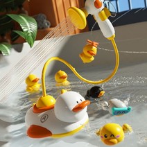 [목욕놀이뜰채] 토이다락방 해피오리통통배 아기 샤워기 목욕놀이 장난감 물놀이