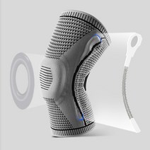 실리콘 스프링 무릎보호대 스포츠 헬스 등산 니슬리브 밴드, 1개입