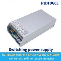 30V 50A 36V 45V 48V 60V 72V 150V 1500W (PFC) 스위칭 전원 공급 장치 0-24V0-62.5A 에서 조정 가능 Led 110V/220V ac에서, 0-150V _1500W | 110-240V