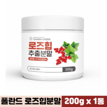 로즈힙 분말 폴란드산 장미열매 베타카로틴 비타민A 비타민C 로즈힙가루, 200g, 1통