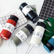 보온보냉 텀블러 각인 제작 350ml 500ml 라벨 개업 단체 행사 기념품 선물, 3트라벨350ml 카키