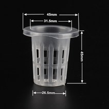 스마트팜 50pcs 성장 바구니 수경 법 야채 토양 플라스틱 메쉬 냄비 정원 심기, [02] BW-32-35-50