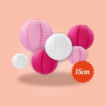 한지등 조명 전등갓 만들기 종이등 장식 공예 전등 전통 페이퍼 벌룬 등불 커버 15cm, 퍼플