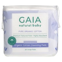 가이아 Gaia 네추럴 베이비 기저귀 코튼 클린징 패드 40 팩