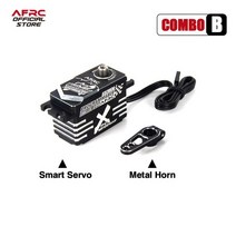 서보 서보모터 로봇 부품 afrc-d3528hcm-x 로우 프로파일 pro hv 코어리스 방수 프로그래밍 가능 스마트 서보 yokomo hsp 드리프트 rc 자동차 보트 diy, 콤보 b