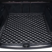 트렁크 매트 토레스 bmw 테슬라 아우디 Q5 2009-2018 2019-2022 용 맞춤형 자동차 트렁크 매트 차량 액세, 03 Black White_02 Q5 2019-2022