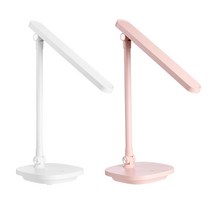 PG 충전식 LED 탁상용스탠드 3컬러 LED 스탠드 탁상등 시력보호, 1개, 핑크