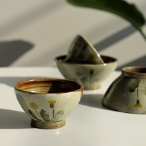 수제 도자기 모리 민들레 공기대접 공기대접세트, 구성품