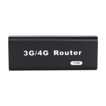 미니 Wi-Fi 라우터 USB 무선 휴대용 3G/4G 150Mbps 모든 운영 체제와 호환 플러그 앤 플레이 (블랙), 1개