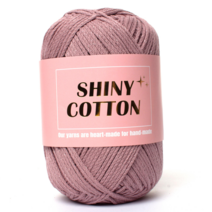 샤이니코튼 (10+1개덤) 털실 뜨개실 소품실 샤이니코튼실 뜨개실 면사 26색 모음, 샤이니코튼80g 15 러블리 핑크