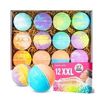 Bubbly Belle Bath Bombs 선물 세트 12개, Bath Bombs with Essential Oil