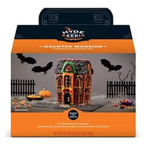 Hyde & EEK Haunted Mansion 초콜릿 쿠키 하우스 키트! 미리 구워져 조립하기 쉽고 바로 조립할 수 있습니다! 할로윈 하우스! 아이들이 자신만의 장식을 즐길 있