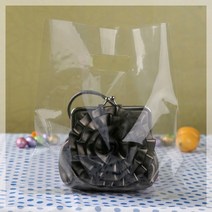 PP투명 쇼핑백 소량인쇄가능, 41x41