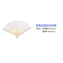 [바이오피스M] 시원한 여름나기 준비! 재미 있는 나만의 무지 종이 부채 만들기, 접이식부채, 1개