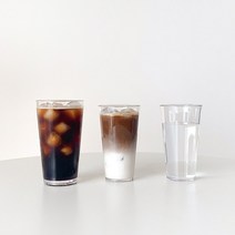 트라이탄컵 투명 플라스틱컵 카페 커피 14온스 16온스 안깨지는 아이스컵, 500ml