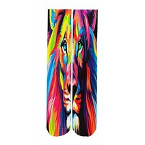 Kacolor Sox Funny Novelty Socks 푸드 햄버그 피자 스시 밀크 3D 프린트 남성용 크레이지 크리에이티브 튜브 양말 레드 프링글스 813 가성비 추천 미국, L29