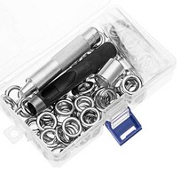 Grommet Tool Kit 100 Sets 1/2 Inch LYNDA Grommets Eyelets with 3 Pieces Installation Tools for Craf, 1, Repair and Decoration., LYNDA
