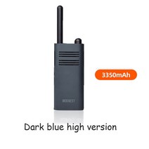 위키토키 무전기BeeBest-A208 휴대용 워키 토키 5W 1-5KM 양방향 라디오 화이트 2000mAh/블루 3350mAh, 02 Black